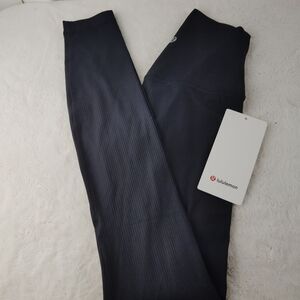 lululemon Align Ribbed High Rise 28" Sz 2 Black